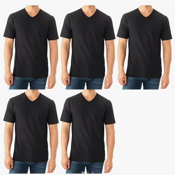 Navy blue tag free v-necks - Fruit of the loom - Picture 1 of 3